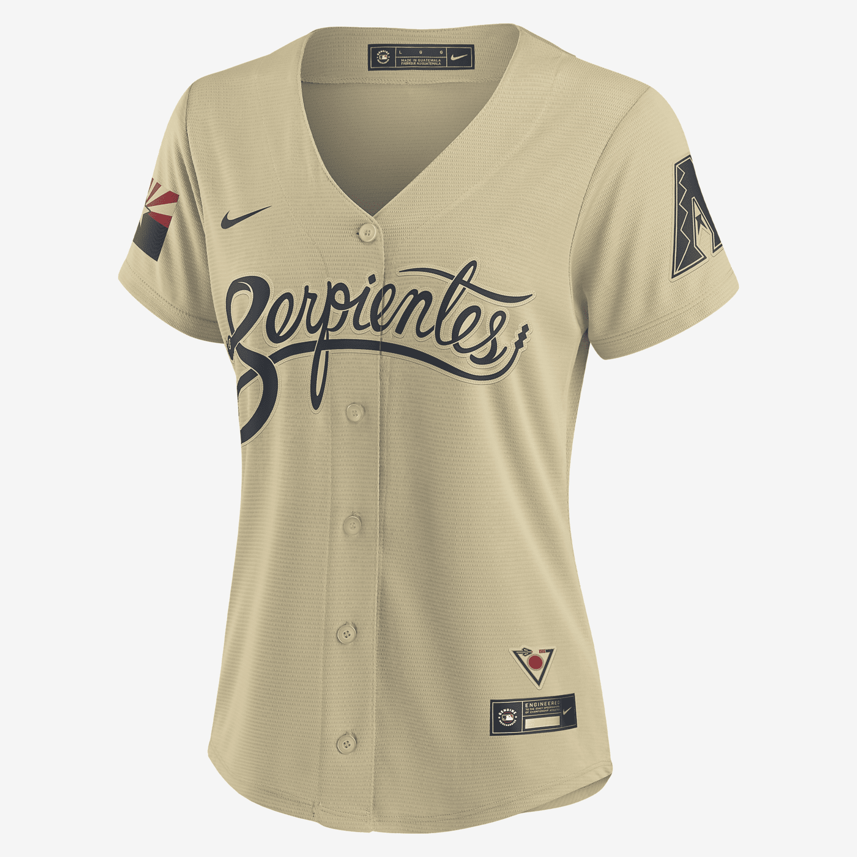 MLB Arizona Diamondbacks City Connect Women's Replica Baseball Jersey - Gold