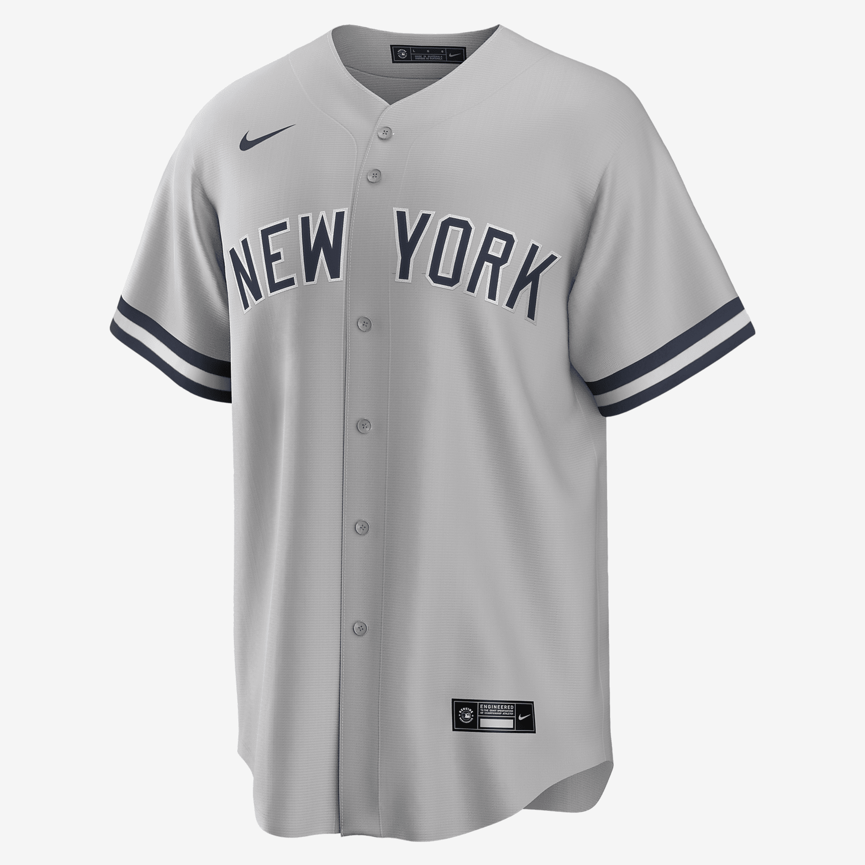 MLB New York Yankees (Gerrit Cole) Men's Replica Baseball Jersey - Atmosphere Grey
