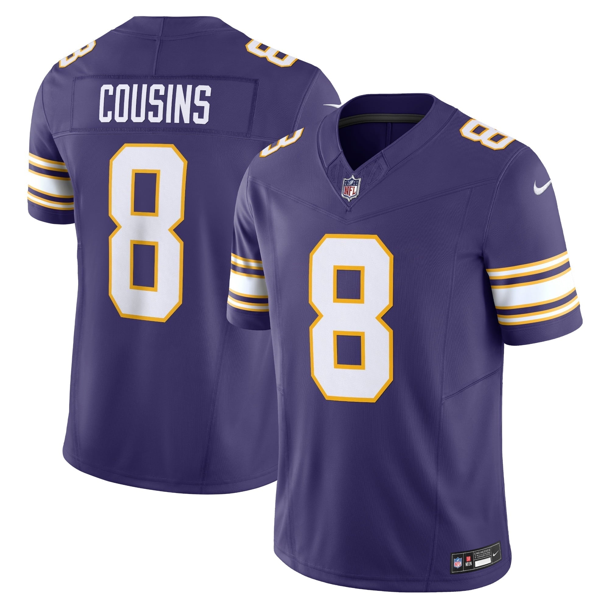 Men s Nike Kirk Cousins Purple Minnesota Vikings Classic Vapor F.U.S.E. Limited Jersey