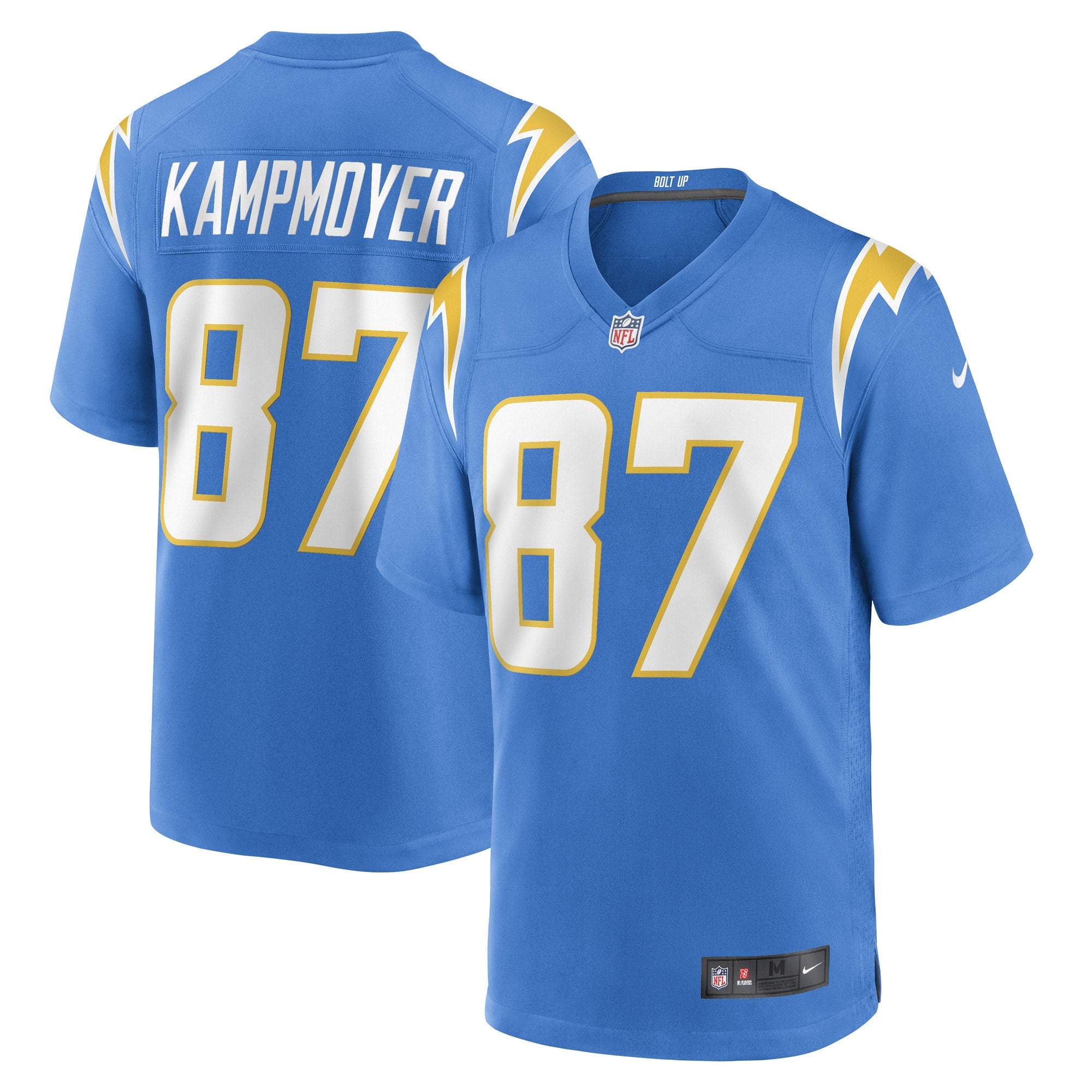 Hunter Kampmoyer Los Angeles Chargers Nike Game Player Jersey   Powder Blue