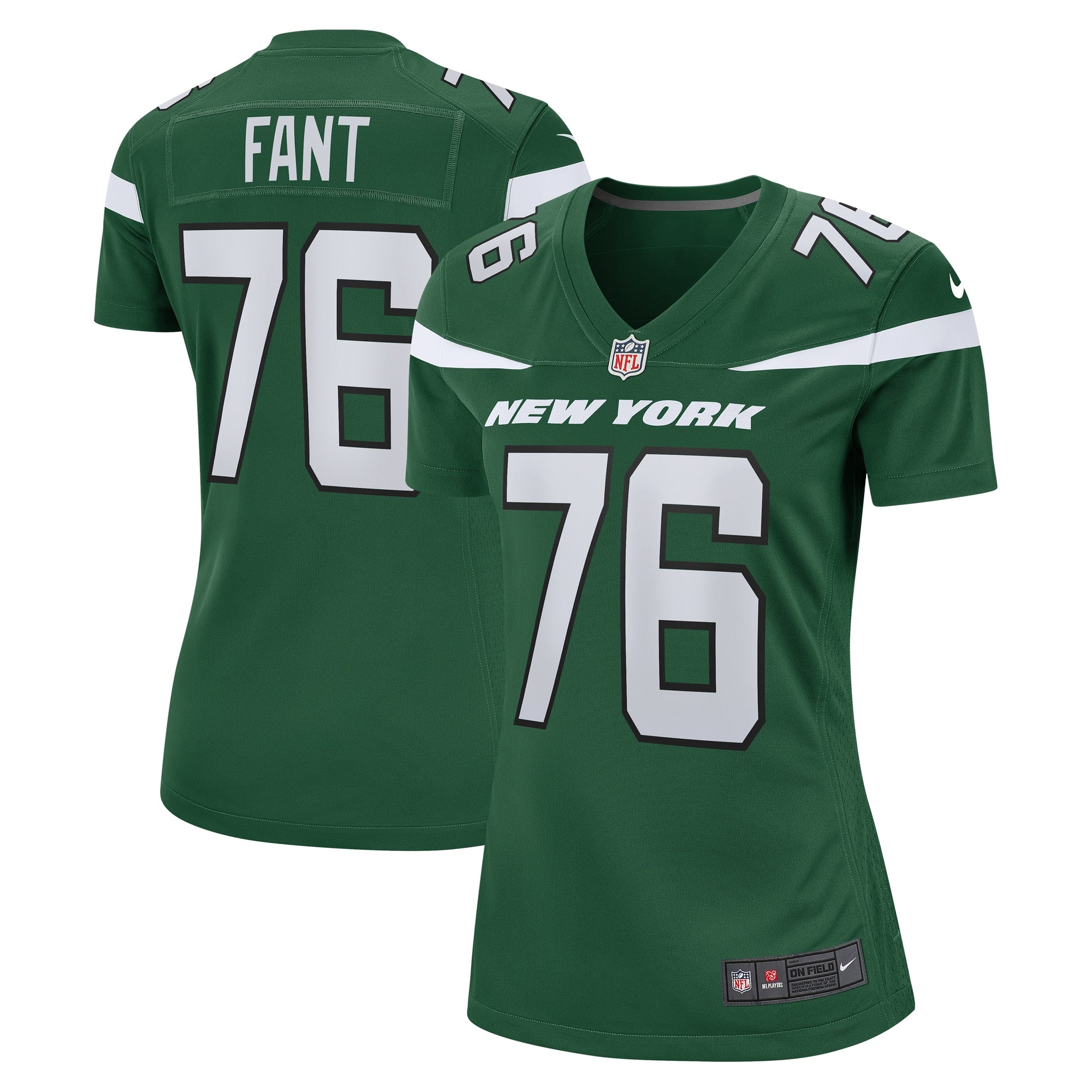George Fant New York Jets Nike Women s Game Jersey   Gotham Green