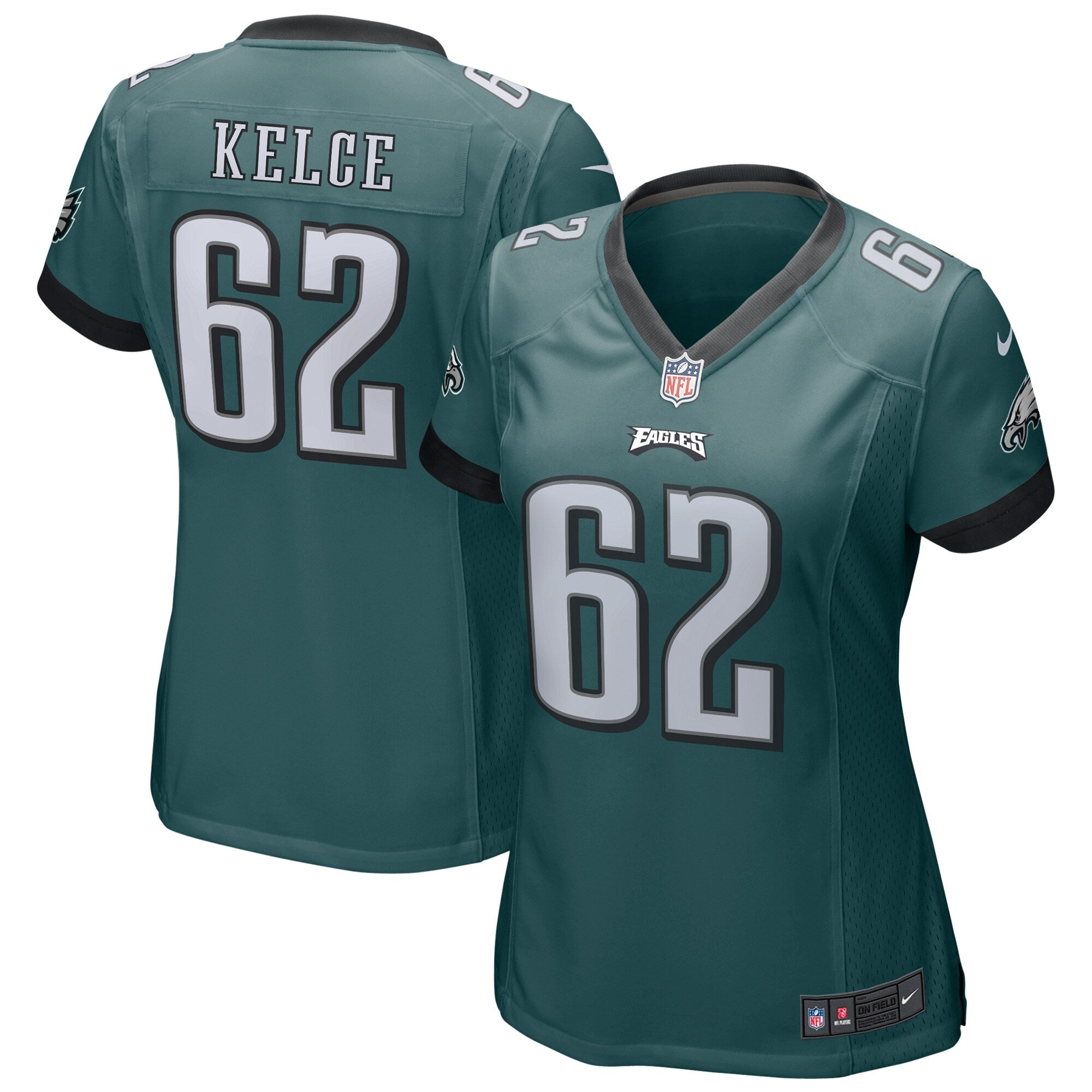Jason Kelce Philadelphia Eagles Nike Women s Game Jersey   Midnight Green