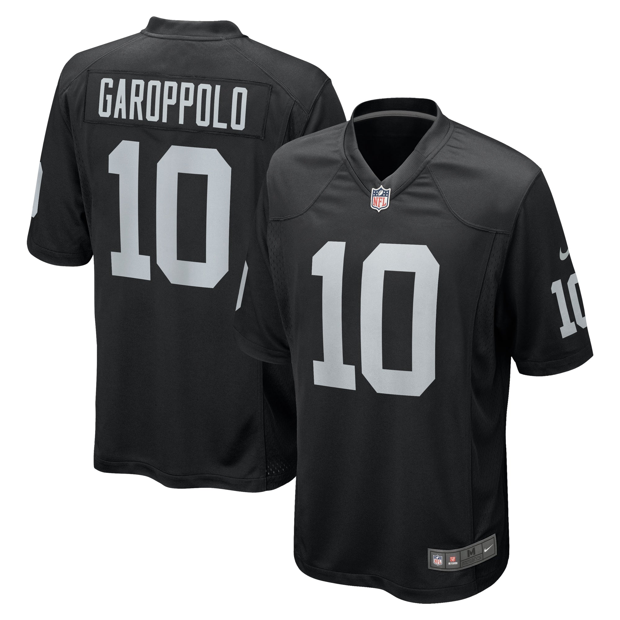 Jimmy Garoppolo Las Vegas Raiders Nike Game Player Jersey   Black