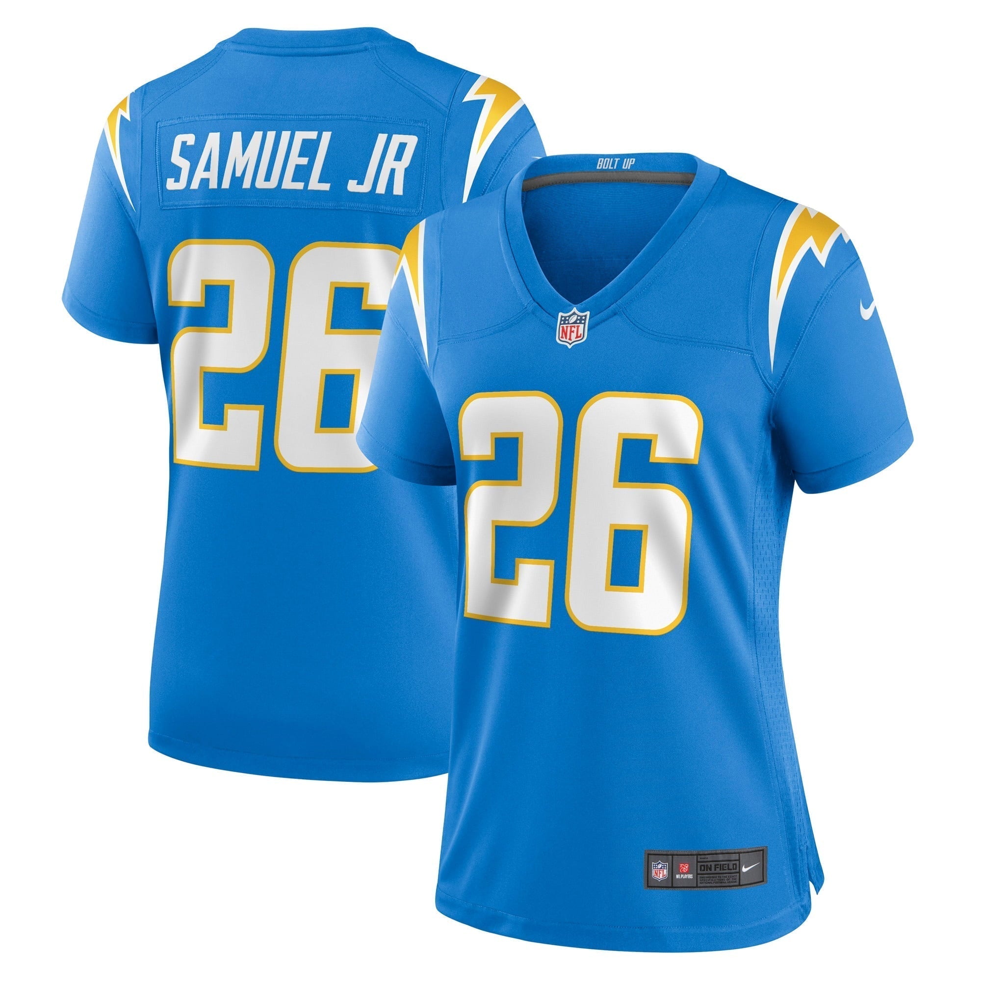 Women s Nike Asante Samuel Jr. Powder Blue Los Angeles Chargers Game Player Jersey