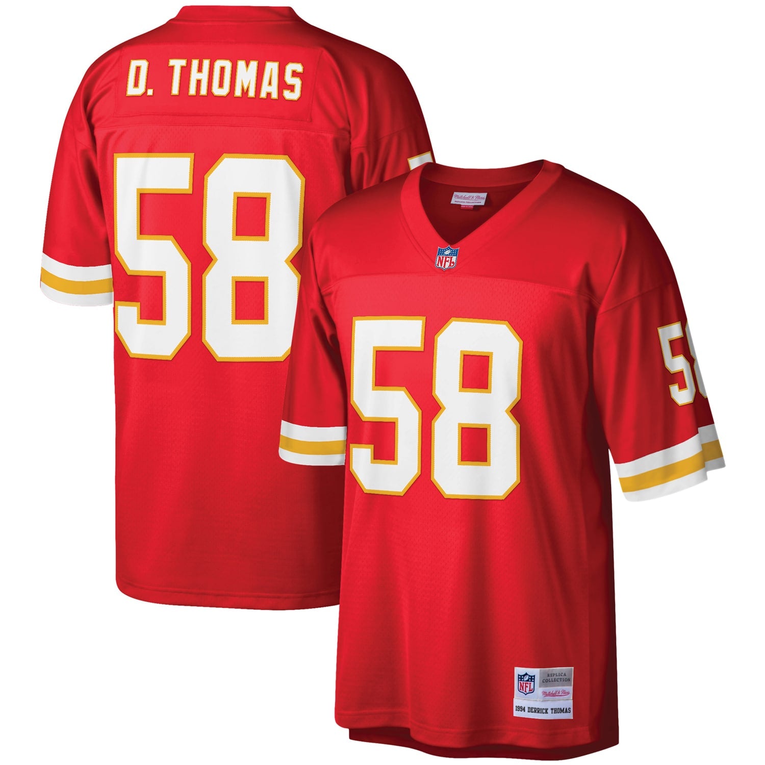 Derrick Thomas Kansas City Chiefs Mitchell   Ness Legacy Replica Jersey   Red