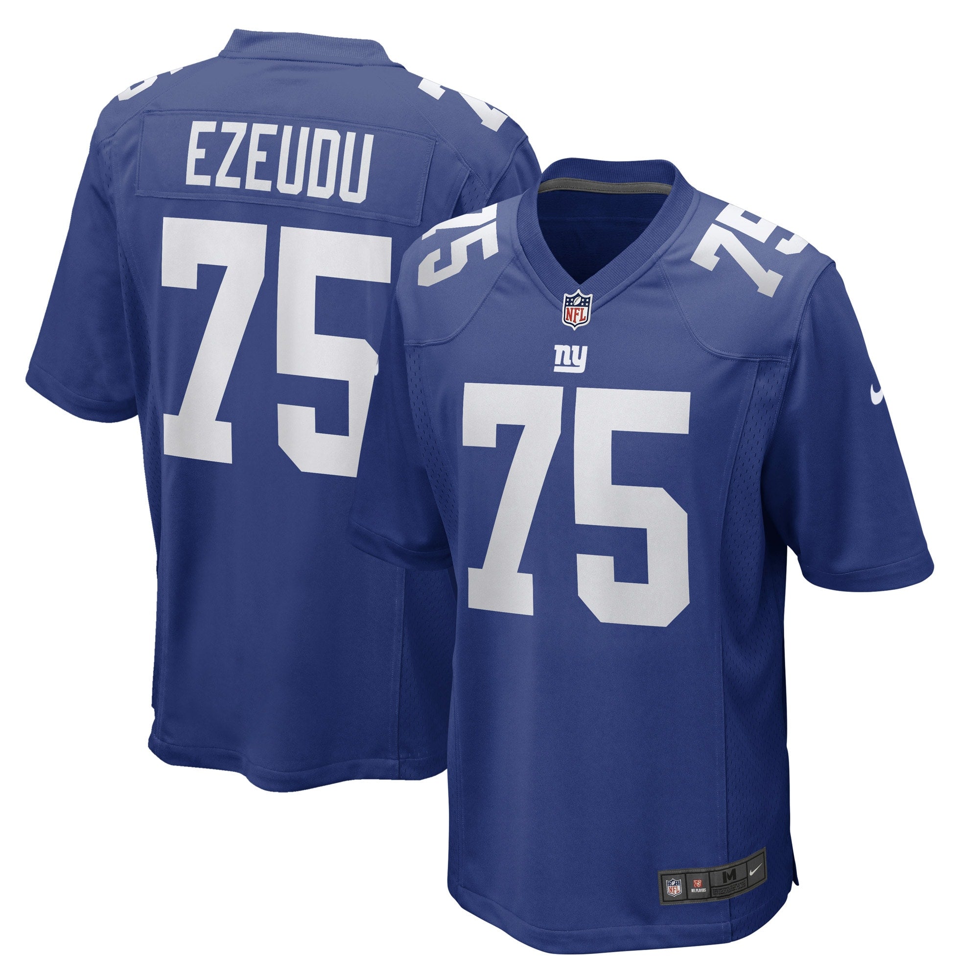 Men s Nike Joshua Ezeudu Royal New York Giants Game Player Jersey