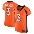 Men s Nike  Russell Wilson  Orange Denver Broncos Vapor Elite Jersey