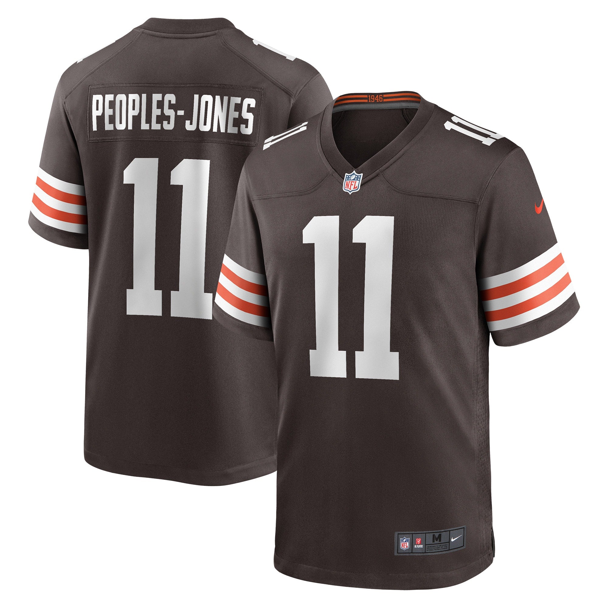 Donovan Peoples-Jones Cleveland Browns Nike Game Jersey   Brown