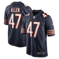Men s Nike Chase Allen Navy Chicago Bears Game Player Jersey