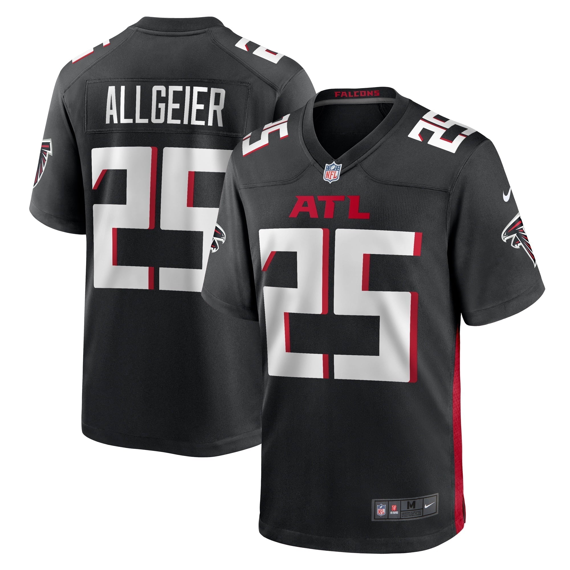 Men s Nike Tyler Allgeier Black Atlanta Falcons Player Game Jersey