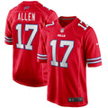 Josh Allen Buffalo Bills Nike Alternate Game Player Jersey   Red