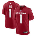 Number 1 Dad Arizona Cardinals Nike Game Jersey   Cardinal