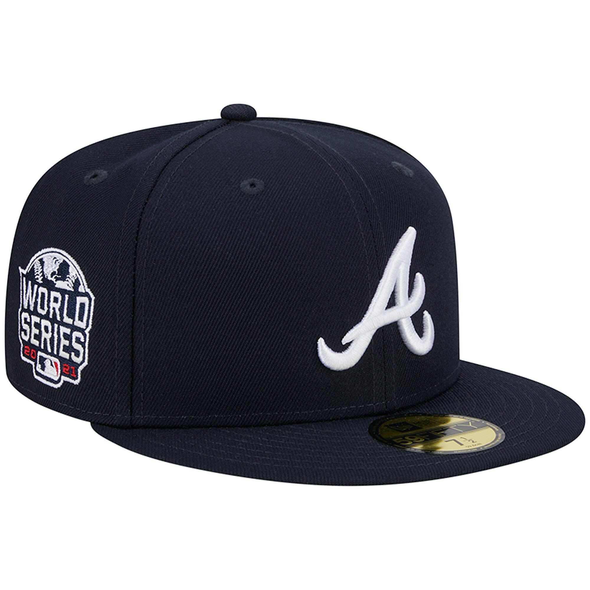Atlanta Braves New Era 2021 World Series Team Color 59FIFTY Fitted Hat - Navy