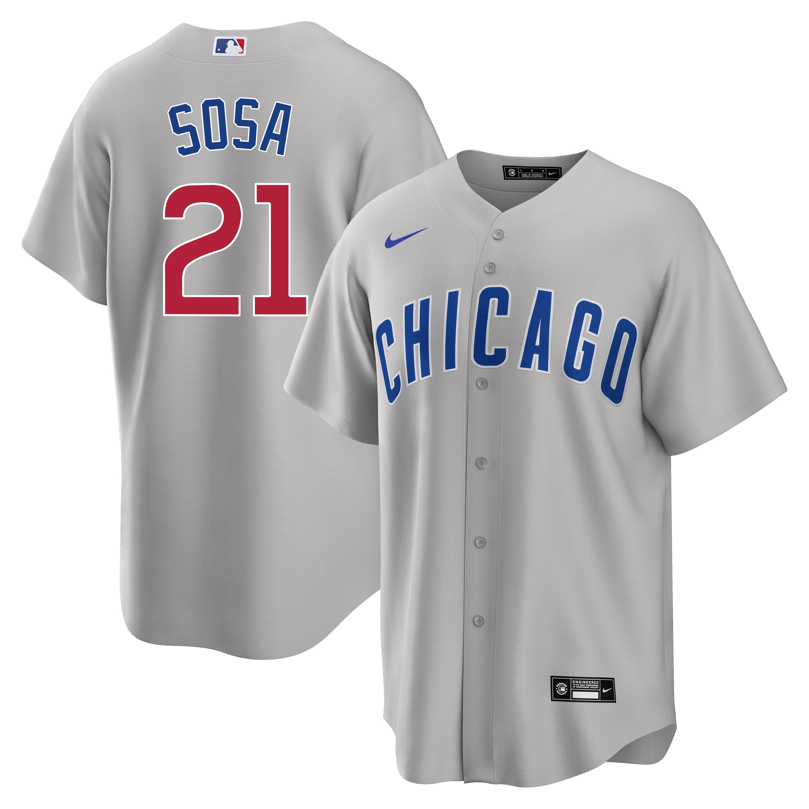 Sammy Sosa Chicago Cubs Road Gray Men's Replica Jersey