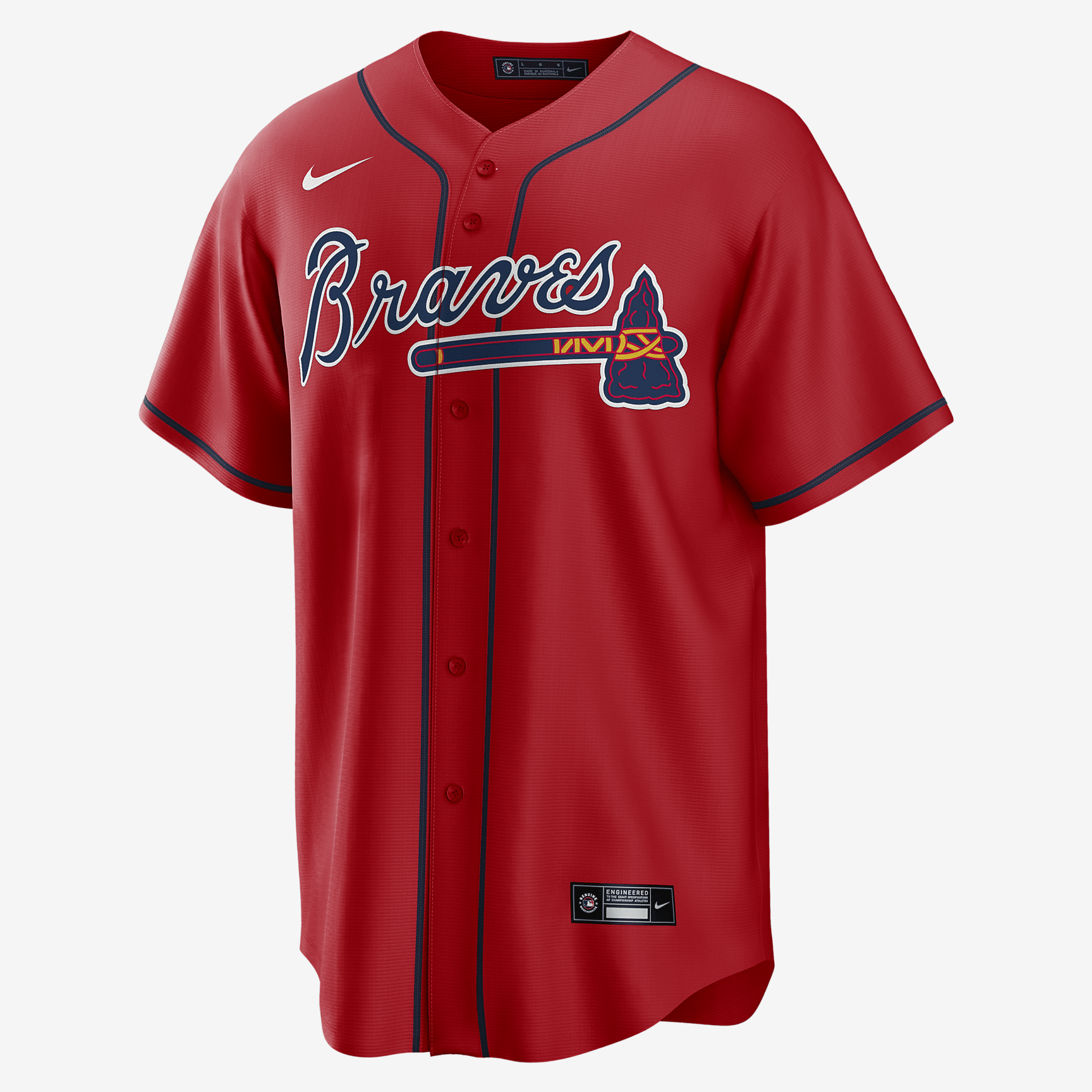 MLB Atlanta Braves (Matt Olson) Men's Replica Baseball Jersey - Sport Red