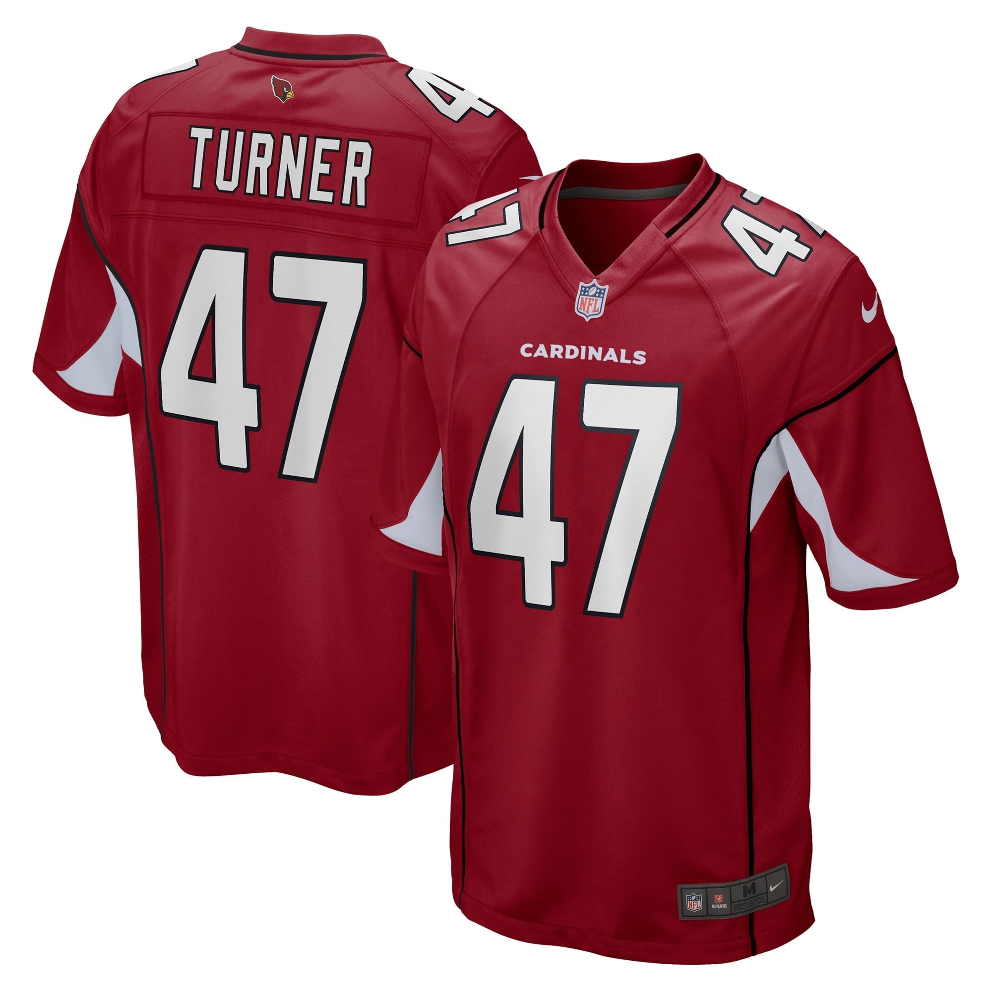 Men s Nike Ezekiel Turner Cardinal Arizona Cardinals Game Jersey