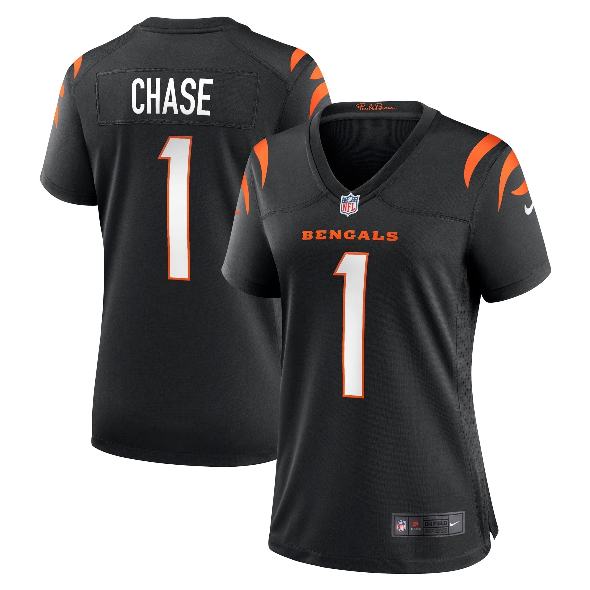 Women s Nike Ja Marr Chase Black Cincinnati Bengals Game Jersey