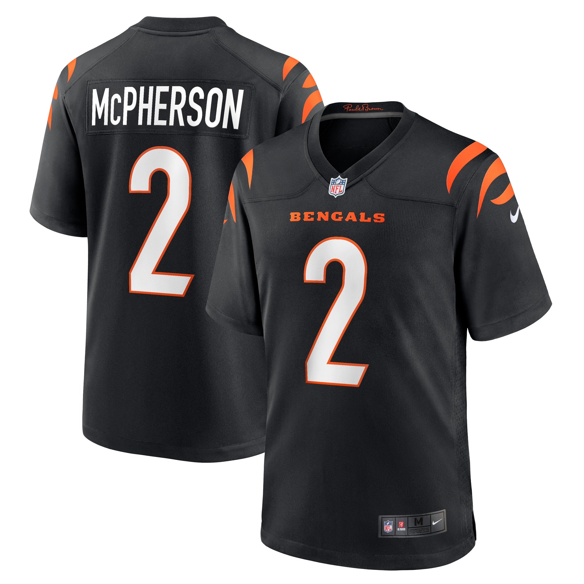 Evan McPherson Cincinnati Bengals Nike Game Jersey   Black