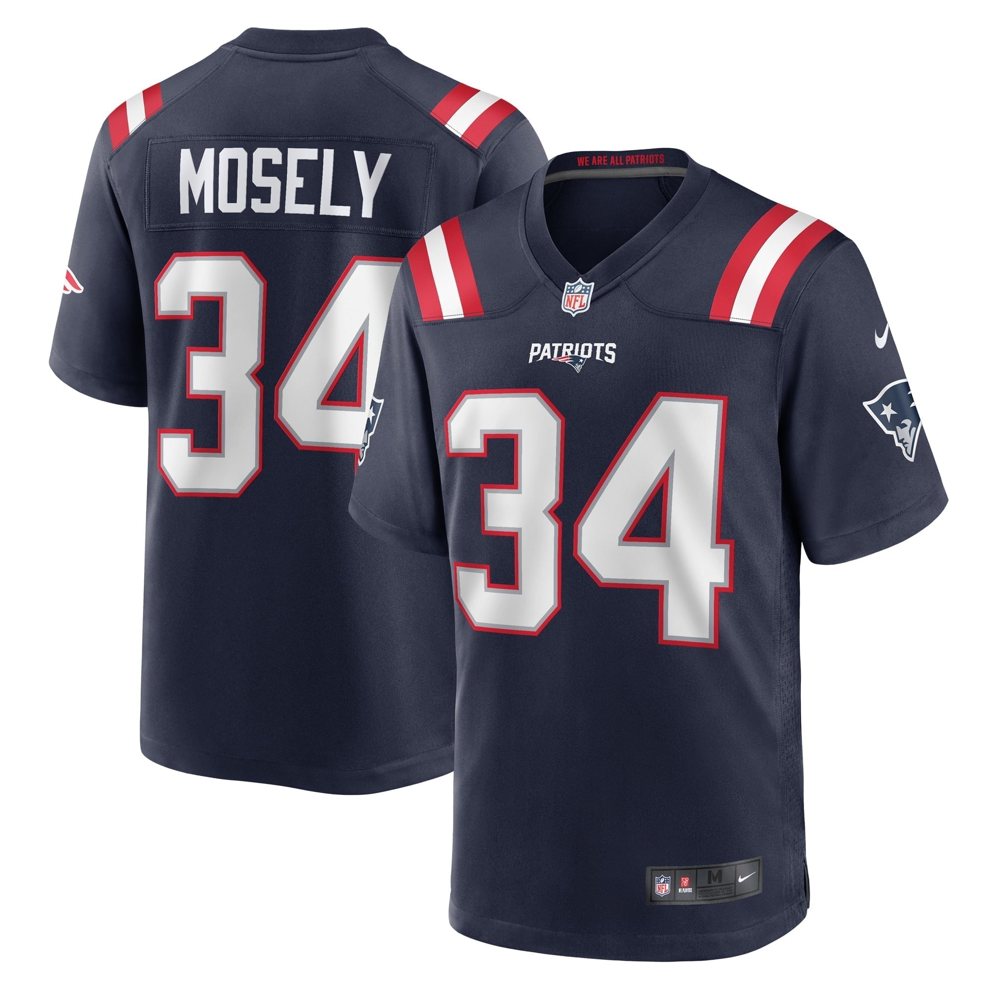 Men s Nike Quandre Mosely Navy New England Patriots Home Game Player Jersey