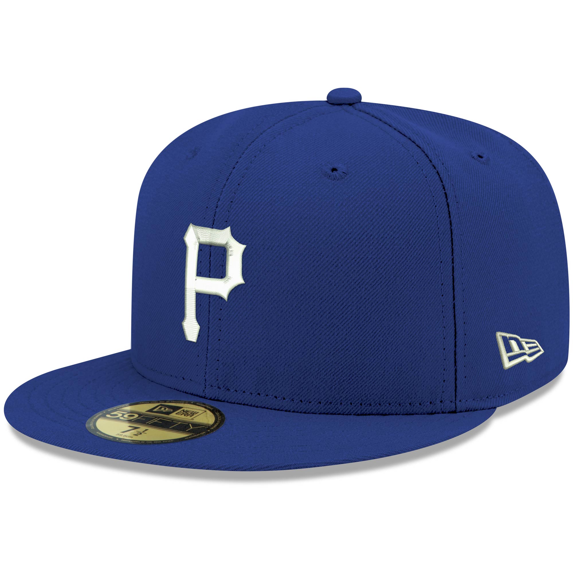 Pittsburgh Pirates New Era White Logo 59FIFTY Fitted Hat - Royal