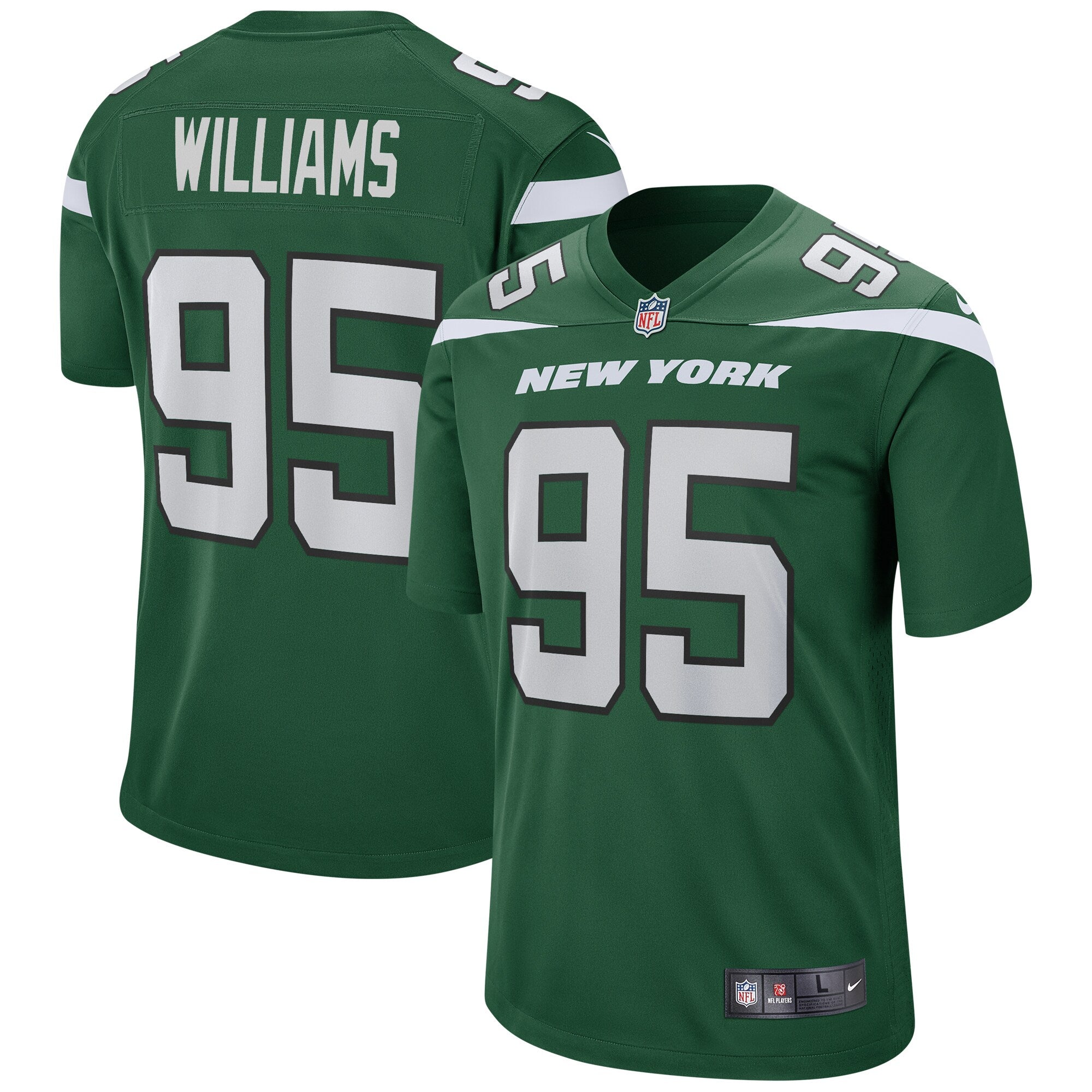 Quinnen Williams New York Jets Nike Game Jersey   Gotham Green