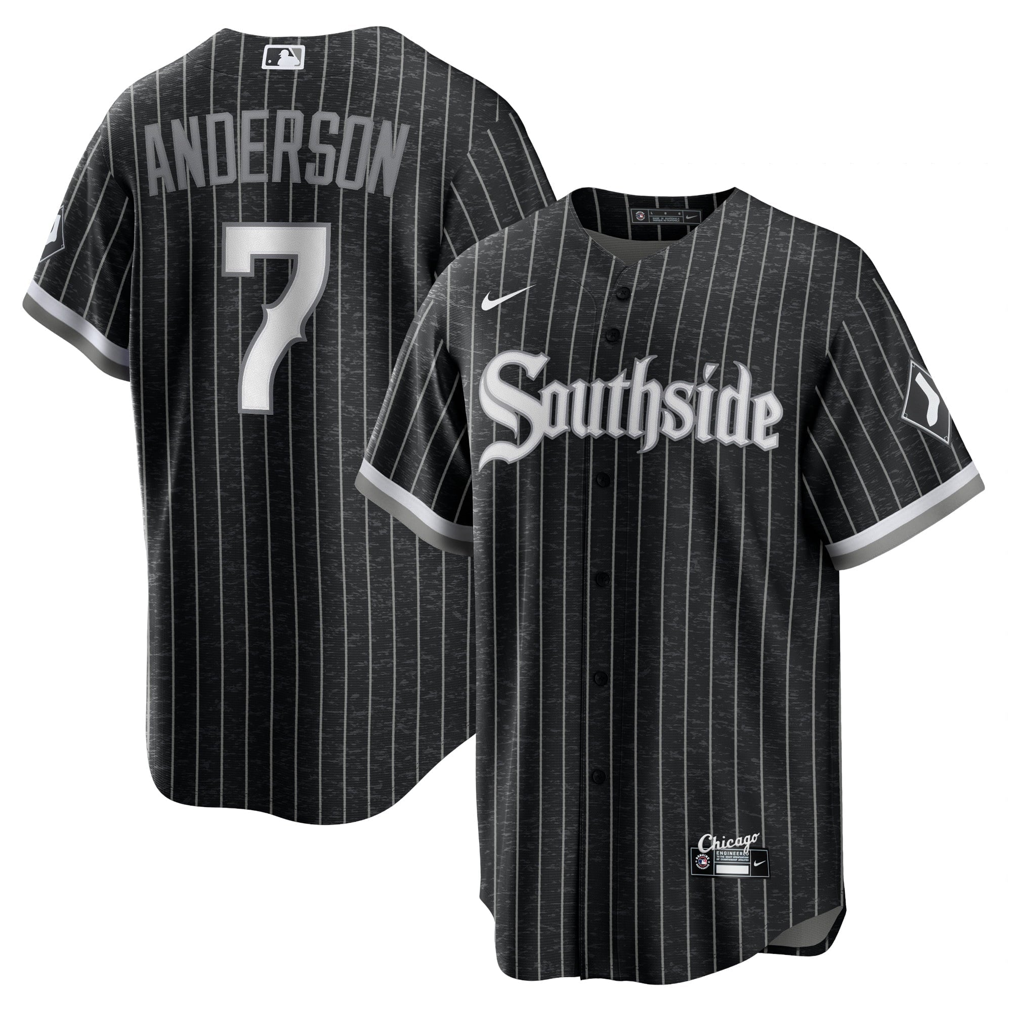 Men's Nike Tim Anderson Black Chicago White Sox City Connect Replica Player Jersey
