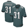 Mario Goodrich Philadelphia Eagles Nike Game Player Jersey   Midnight Green