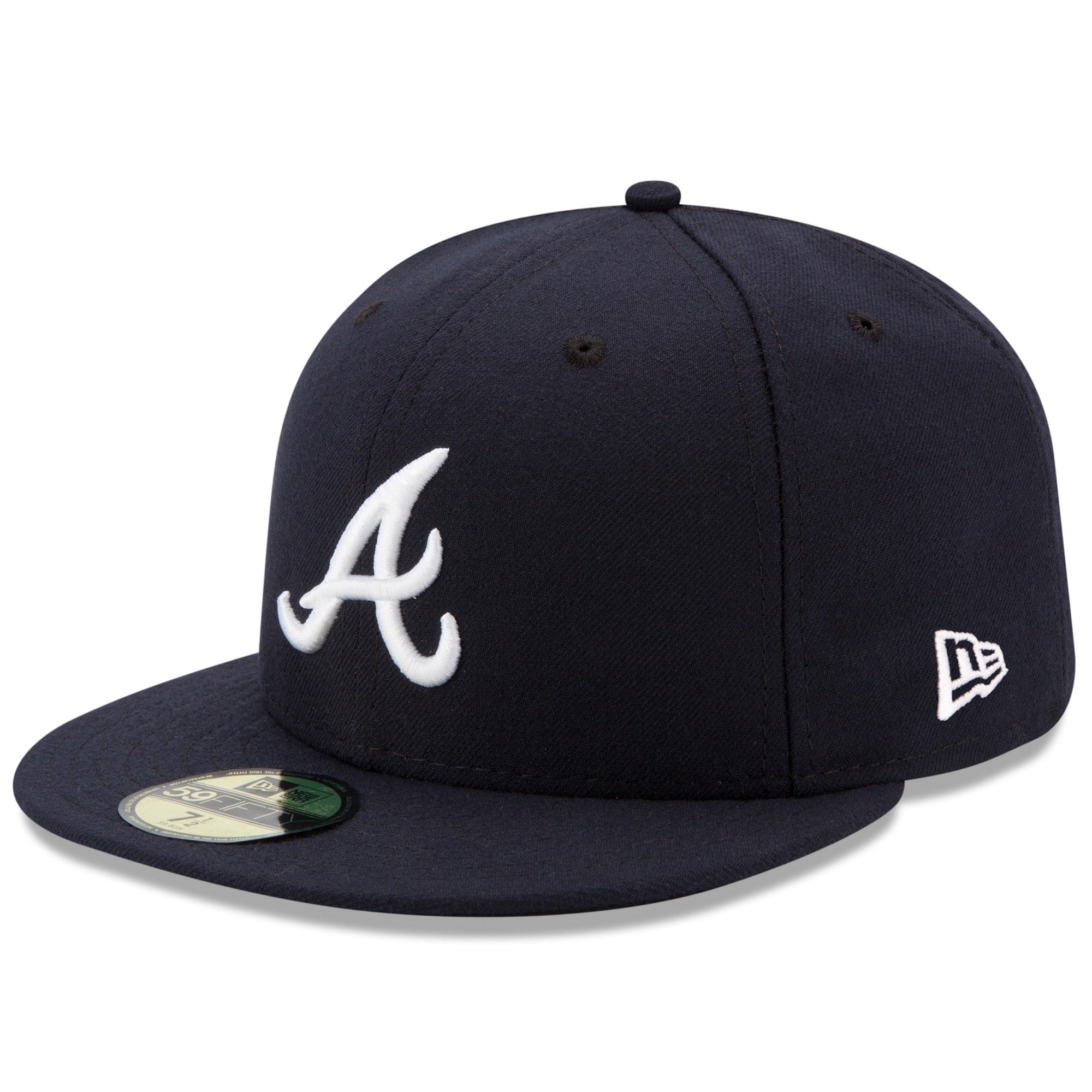 Atlanta Braves New Era Road Authentic Collection On-Field 59FIFTY Fitted Hat - Navy