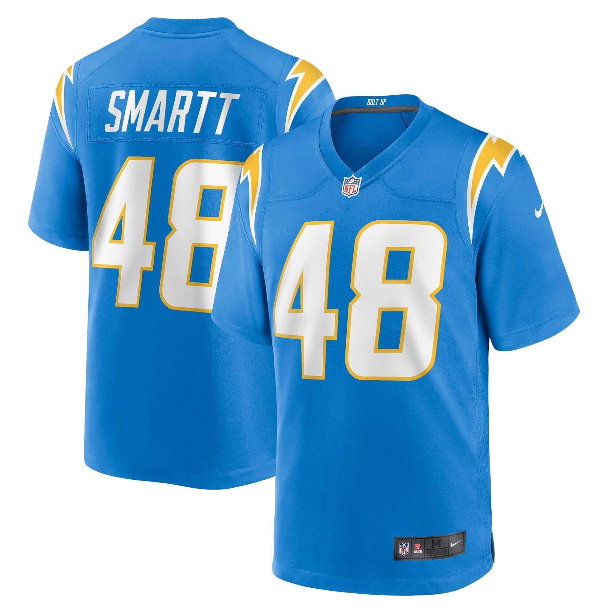 Men s Nike Stone Smartt Powder Blue Los Angeles Chargers Game Player Jersey
