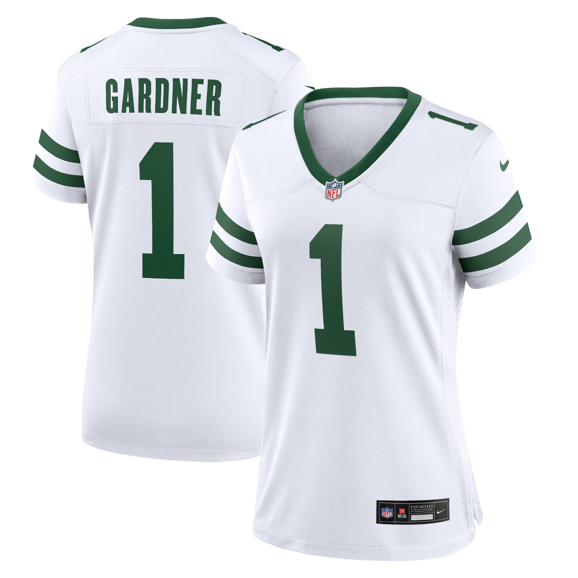 Women s Nike Ahmad Sauce Gardner White New York Jets Legacy Player Game Jersey