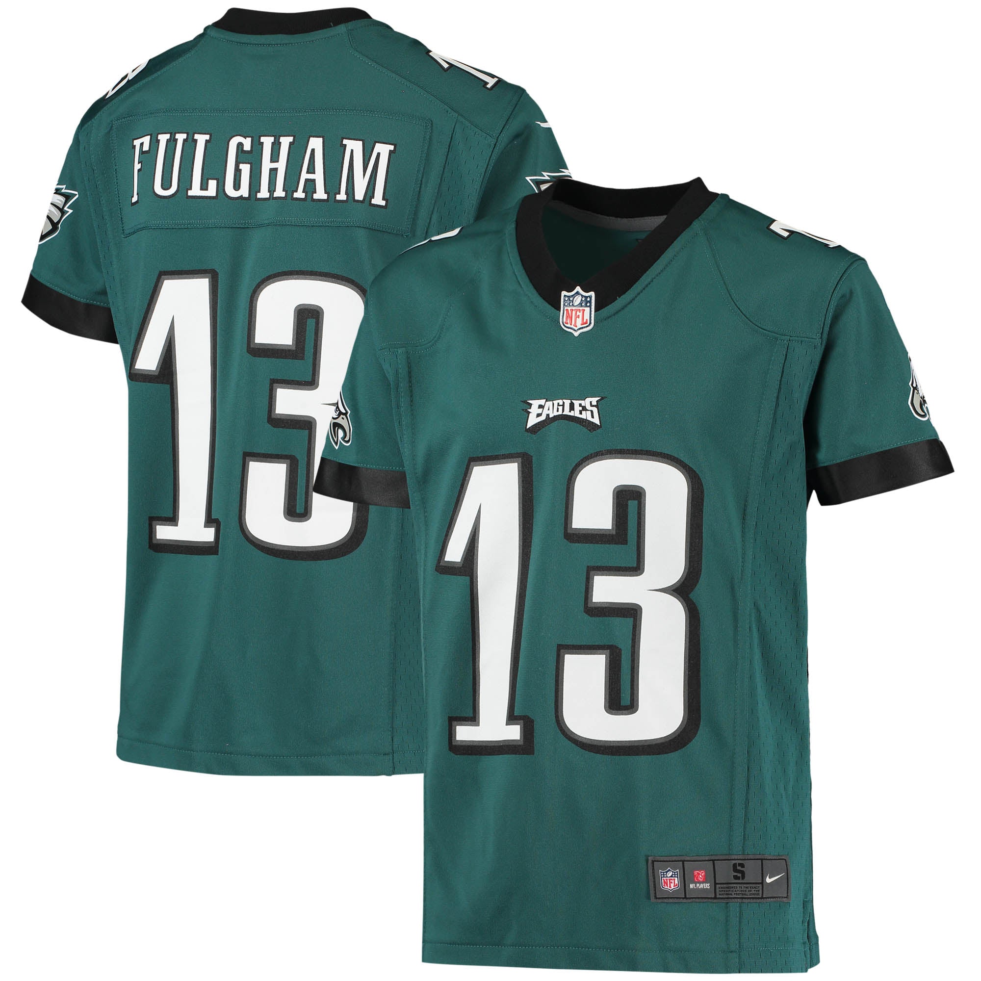 Travis Fulgham Philadelphia Eagles Nike Youth Game Jersey   Midnight Green