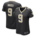 Women s New Orleans Saints Drew Brees Game Player Jersey Black