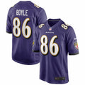 Men s Nike Nick Boyle Purple Baltimore Ravens Game Player Jersey