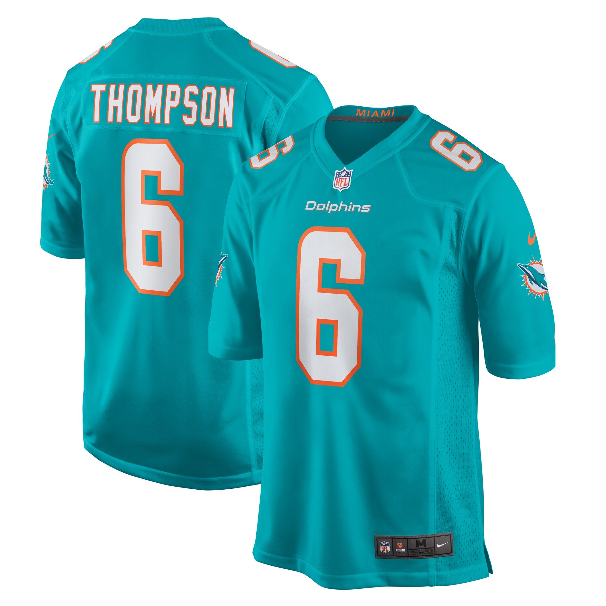 Skylar Thompson Miami Dolphins Nike Team Game Jersey    Aqua