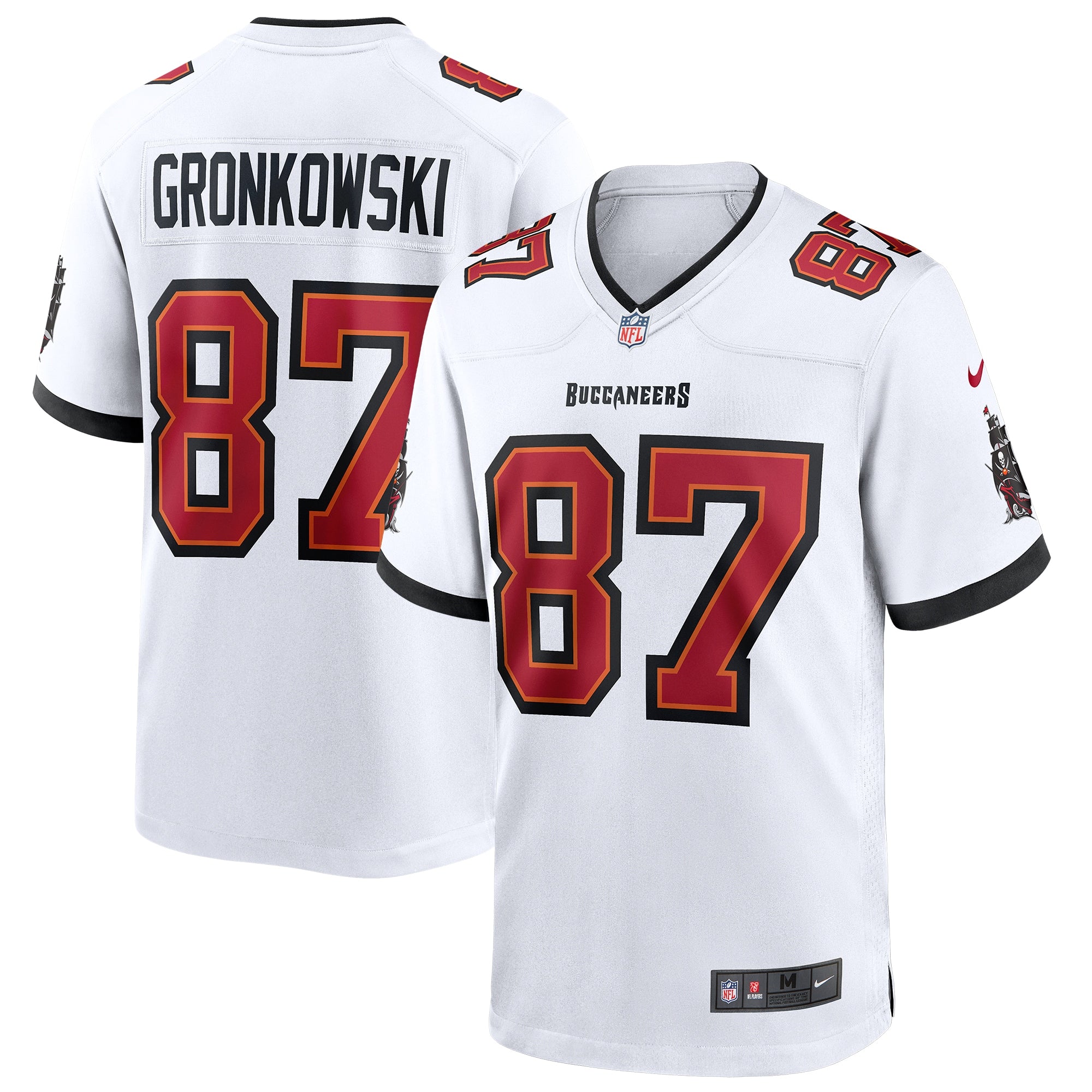 Rob Gronkowski Tampa Bay Buccaneers Nike Game Jersey   White