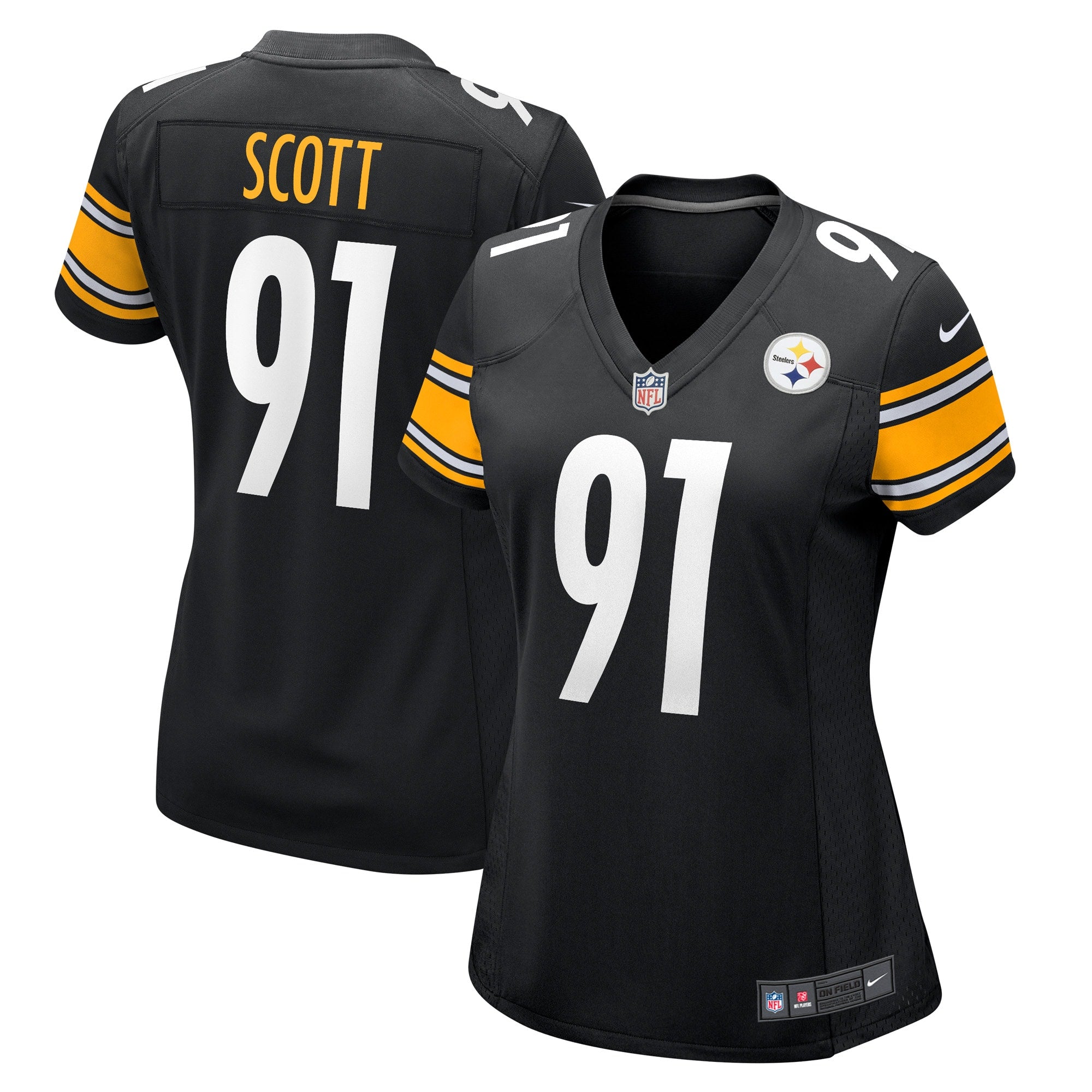 Delontae Scott Pittsburgh Steelers Nike Women s Game Player Jersey   Black