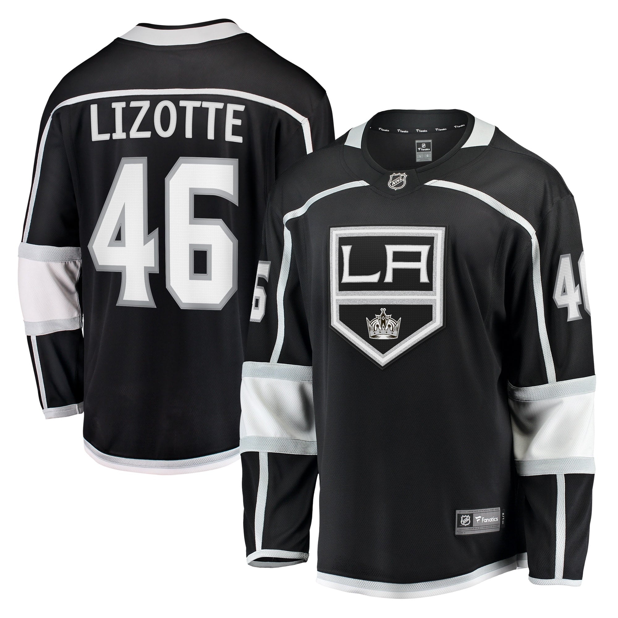 Men's Fanatics Branded Blake Lizotte Black Los Angeles Kings Home Breakaway Player Jersey