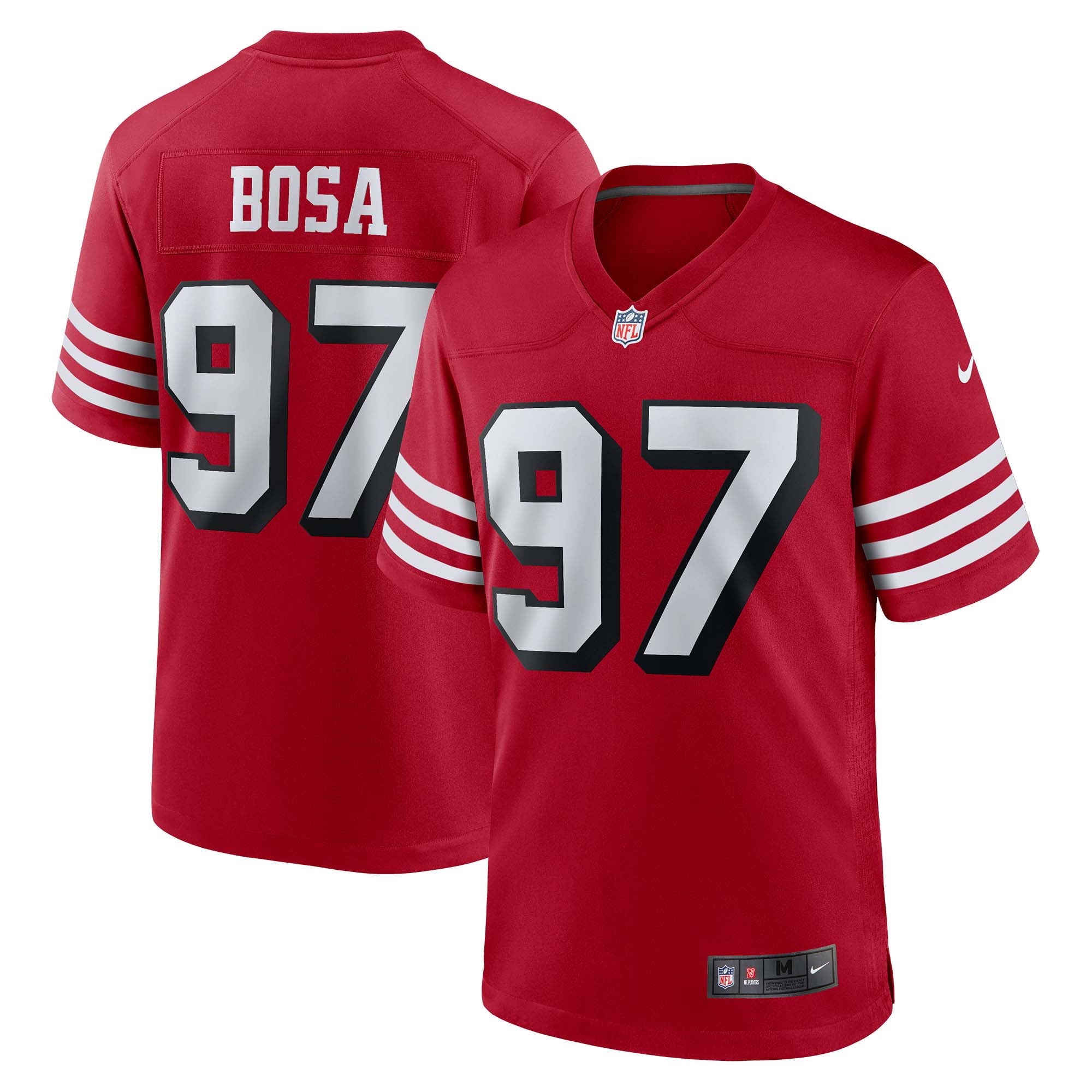 Men s Nike Nick Bosa Scarlet San Francisco 49ers Alternate Game Jersey