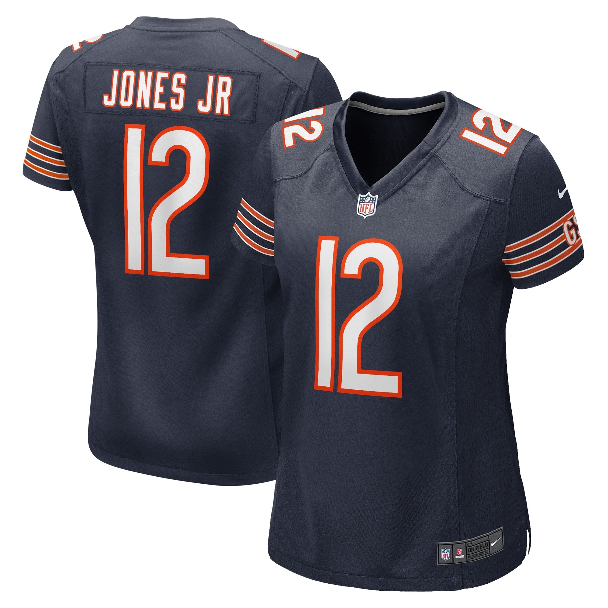 Velus Jones Jr. Chicago Bears Nike Women s Game Player Jersey   Navy