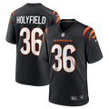 Men s Nike Elijah Holyfield Black Cincinnati Bengals Game Player Jersey