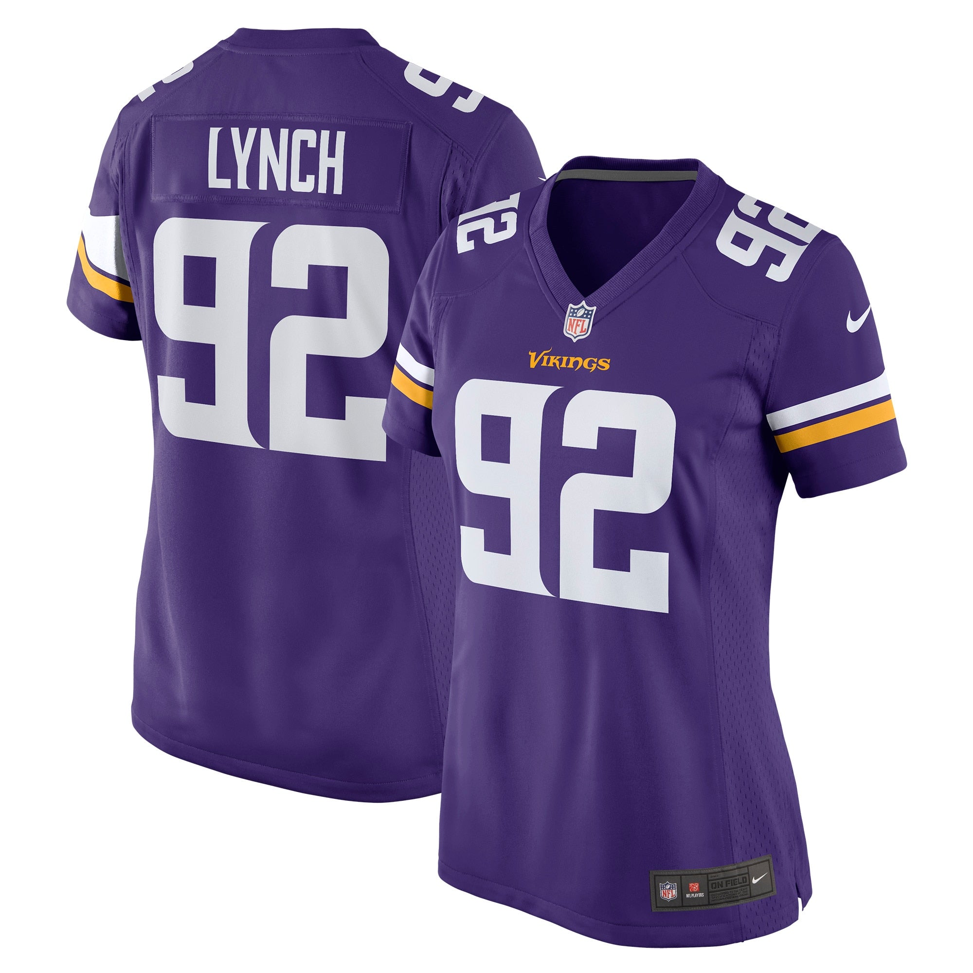 James Lynch Minnesota Vikings Nike Women s Game Player Jersey   Purple