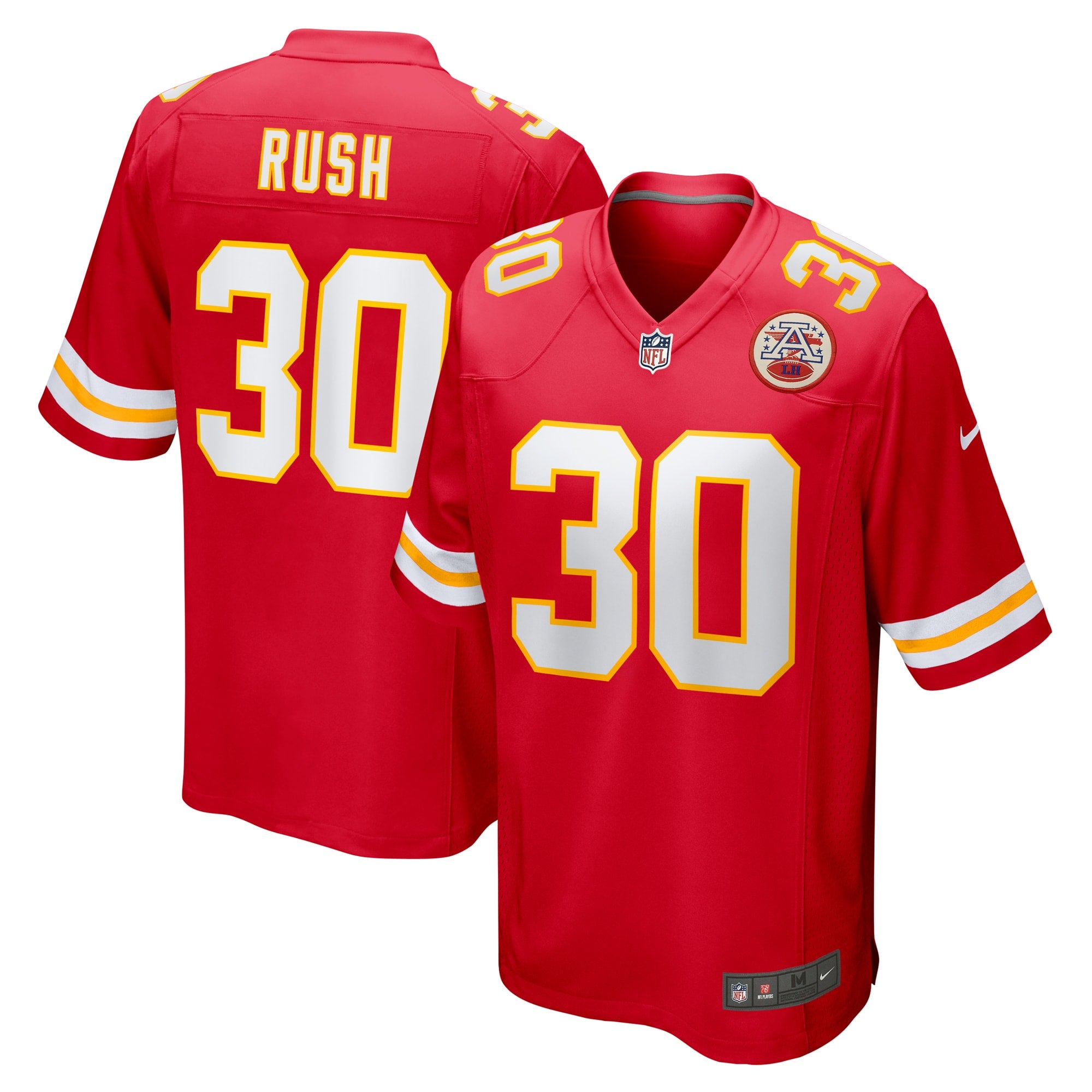 Darius Rush Kansas City Chiefs Nike Team Game Jersey    Red