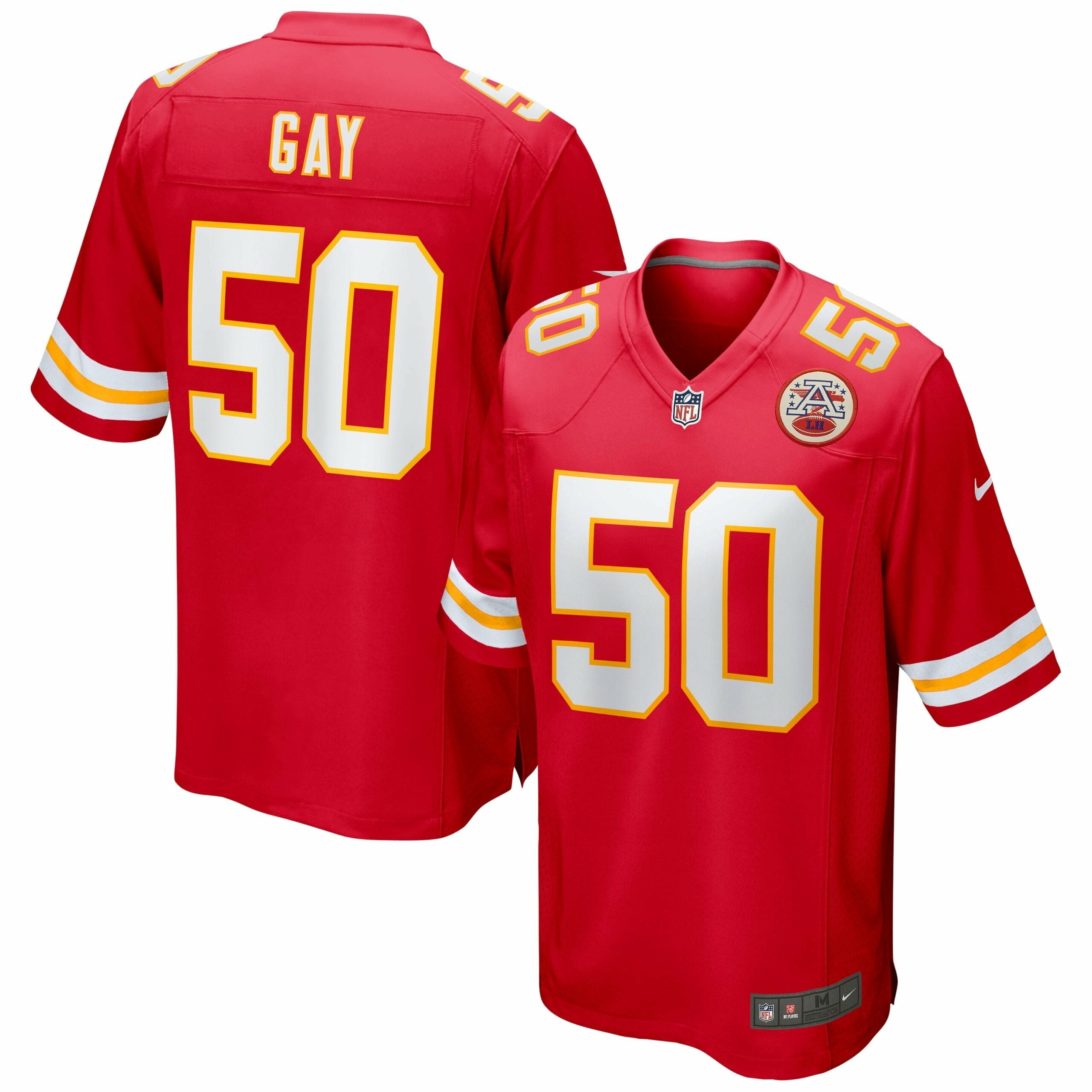 Men s Nike Willie Gay Red Kansas City Chiefs Game Jersey