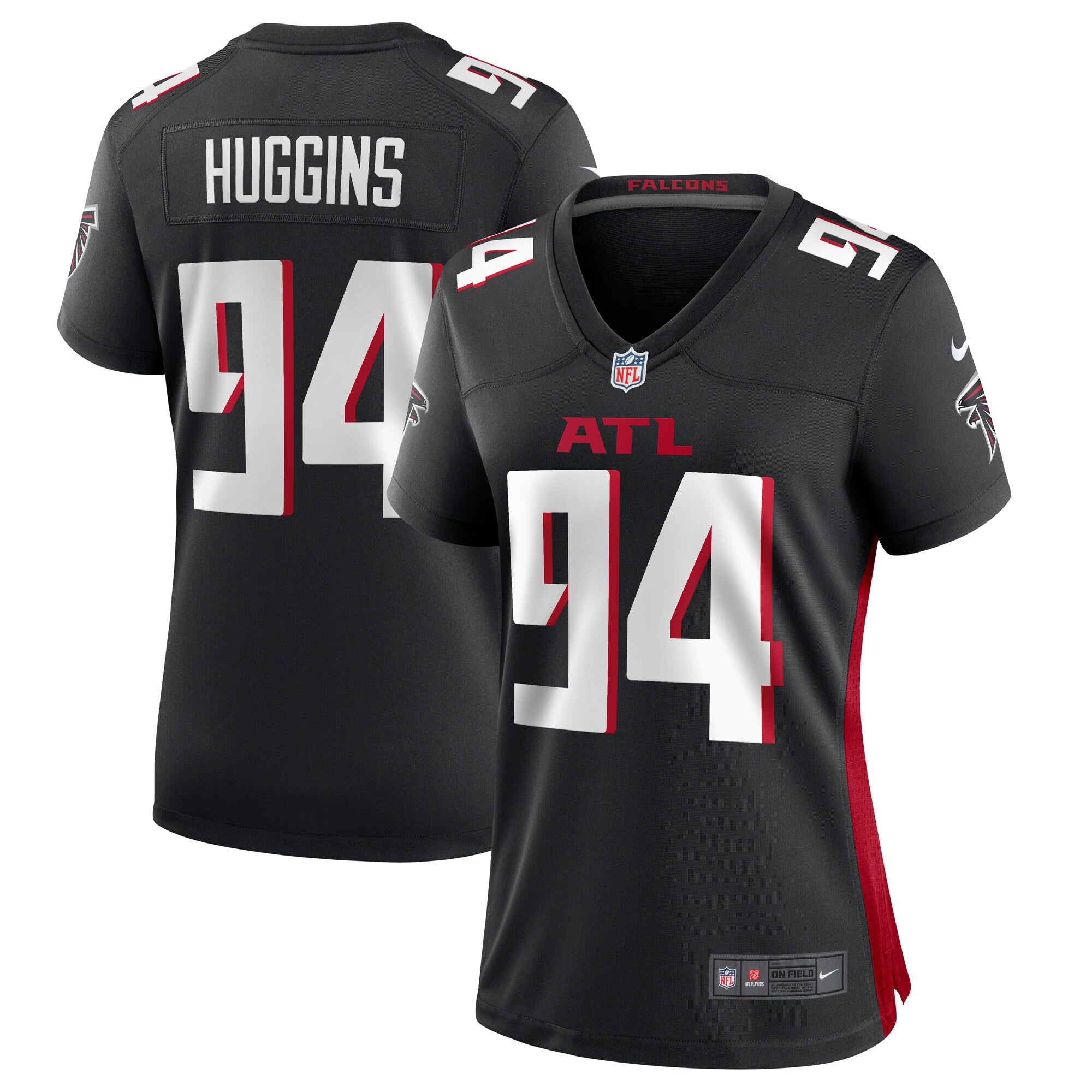 Albert Huggins Atlanta Falcons Nike Women s Team Game Jersey    Black