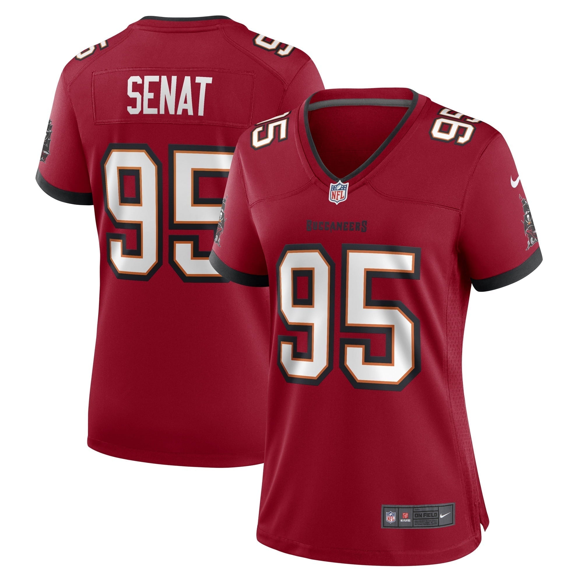 Women s Nike Deadrin Senat Red Tampa Bay Buccaneers Game Player Jersey
