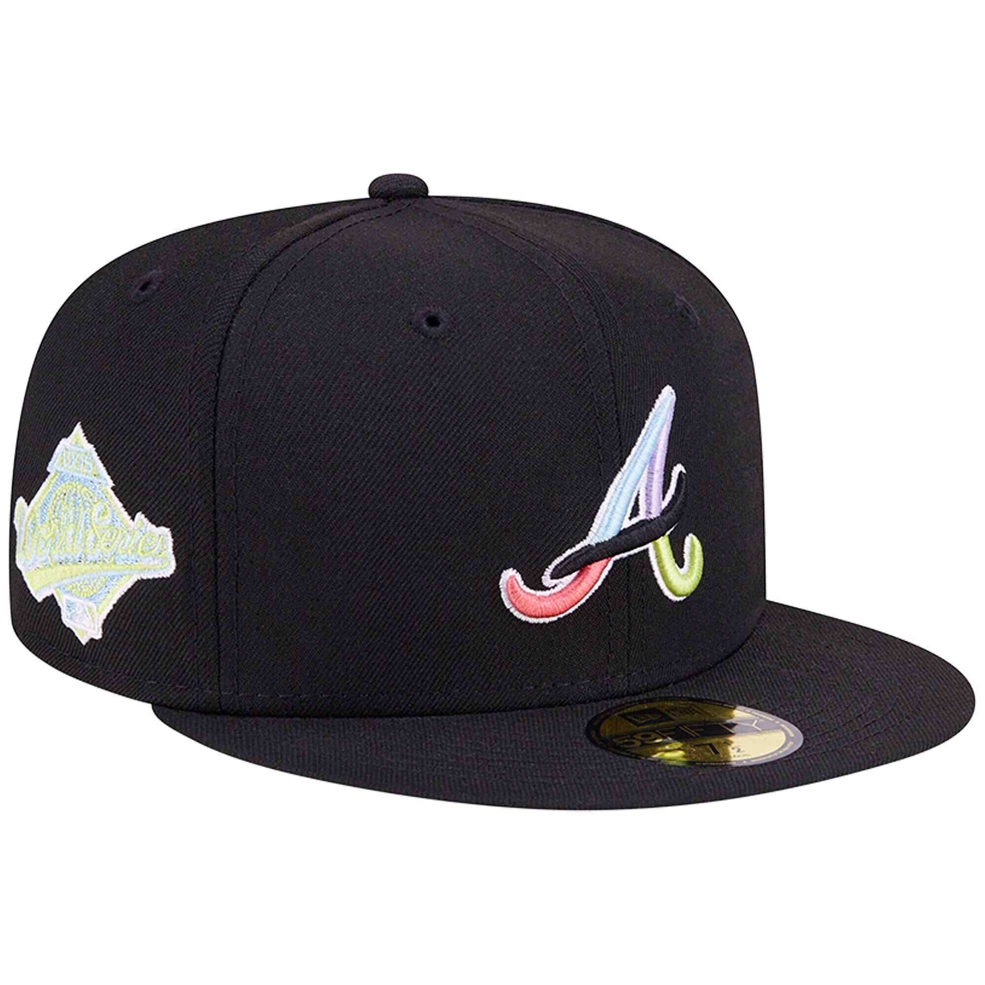 Atlanta Braves New Era Multi-Color Pack 59FIFTY Fitted Hat - Black