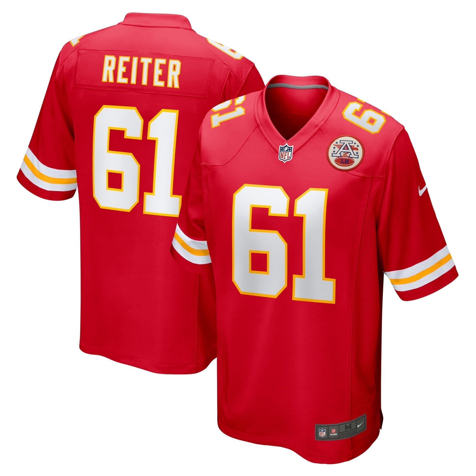 Men s Nike Austin Reiter Red Kansas City Chiefs Game Player Jersey
