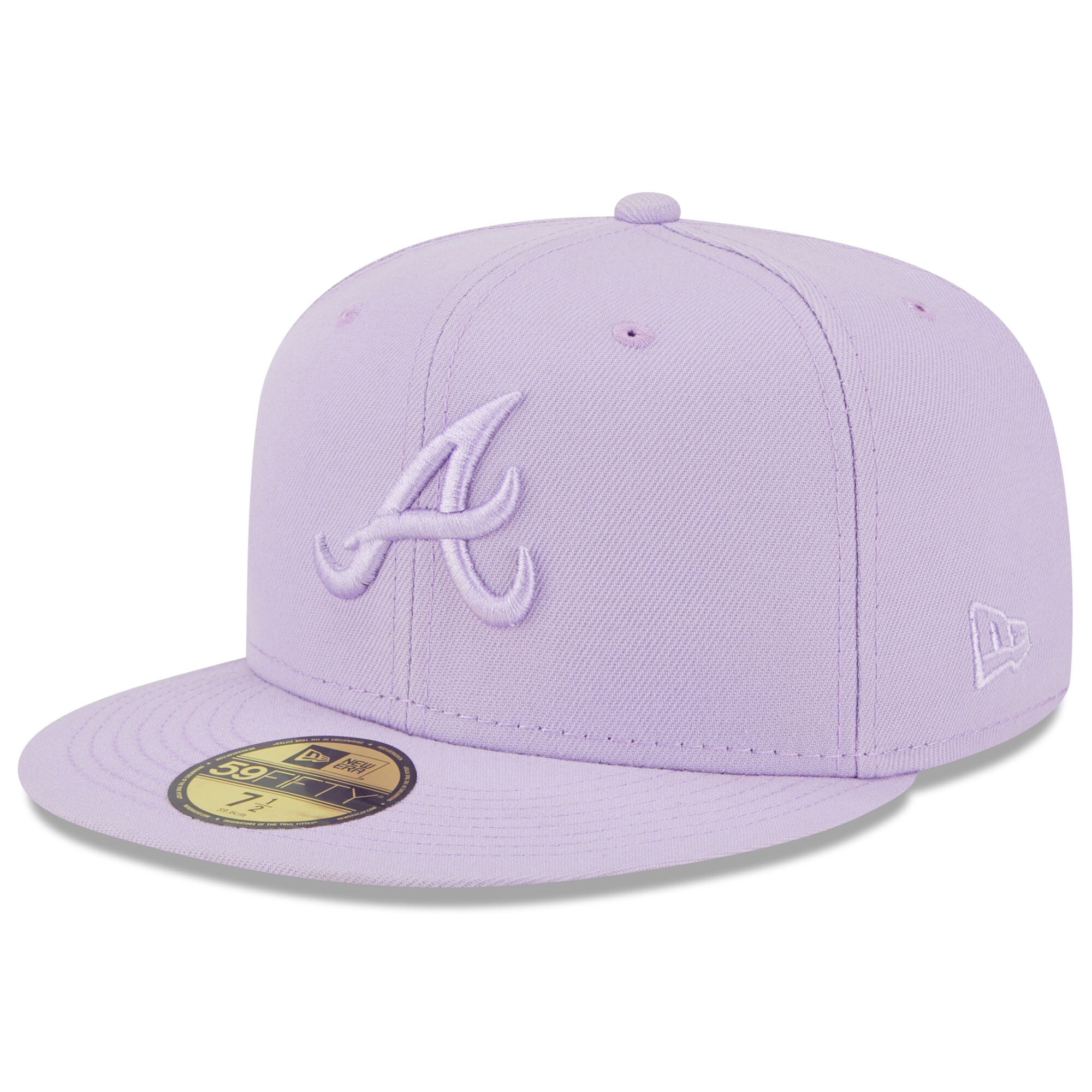 Atlanta Braves New Era 2023 Spring Color Basic 59FIFTY Fitted Hat - Lavender