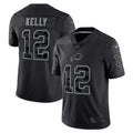 Jim Kelly Buffalo Bills Nike Retired Player RFLCTV Limited Jersey   Black