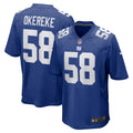 Men s Nike Bobby Okereke Royal New York Giants Game Player Jersey
